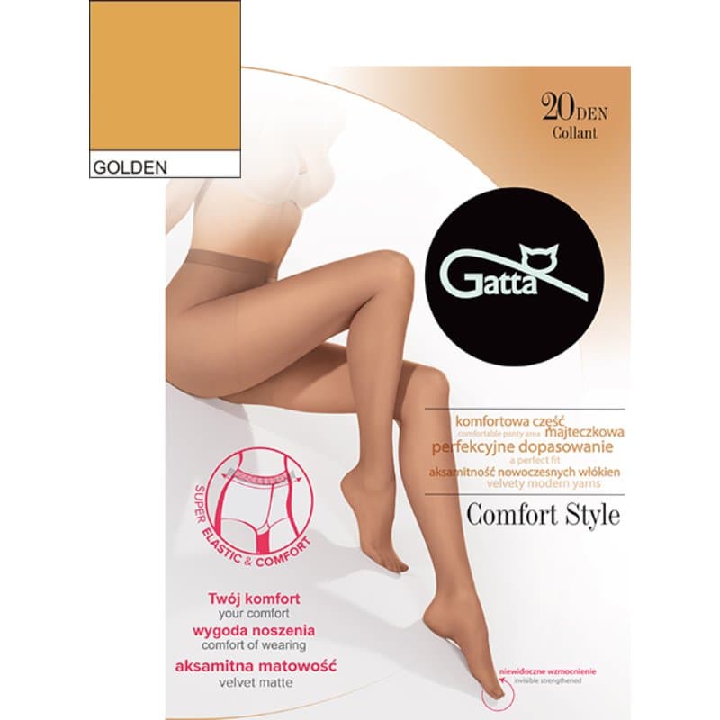 GATTA COMFORT STYLE Rajstopy damskie 20 den GOLDEN rozmiar 4-L 1 szt.