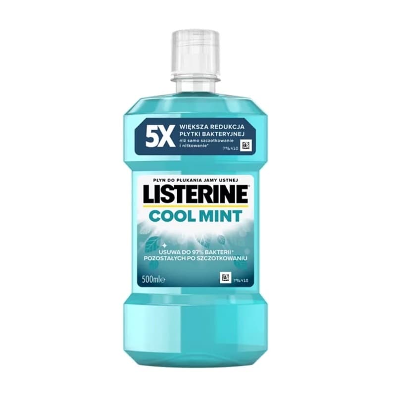 LISTERINE COOL MINT Płyn do płukania jamy ustnej Miętowy 500 ml
