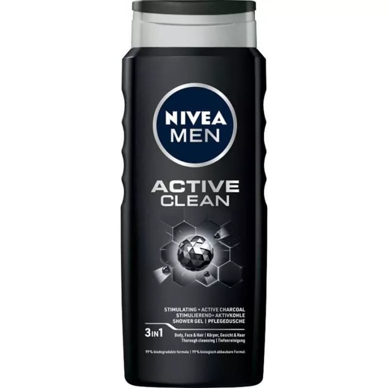 NIVEA MEN Żel pod prysznic oczyszczający Active Clean 500 ml