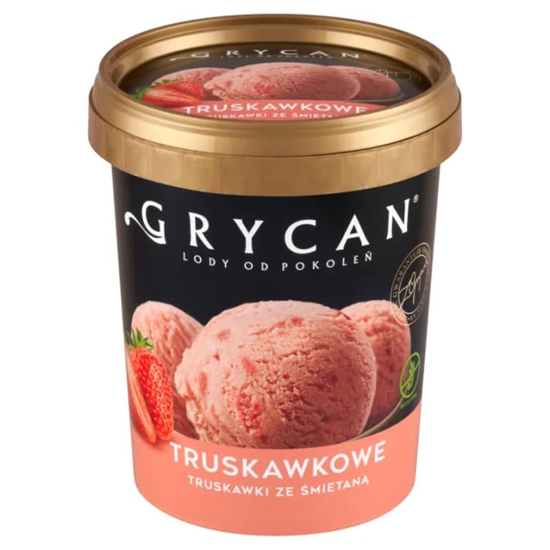 GRYCAN Lody truskawkowe w kubku 500 ml