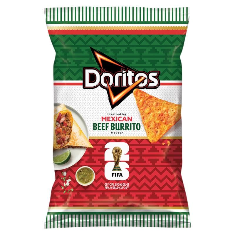 DORITOS Chipsy kukurydziane o smaku burrito z wołowiną 100 g
