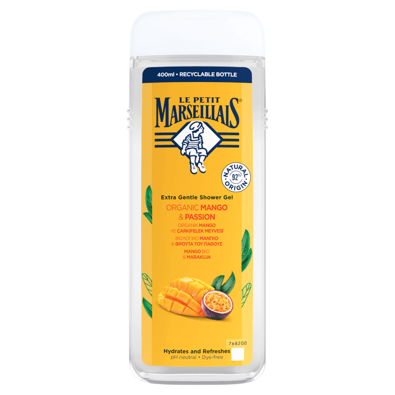 LE PETIT MARSEILLAIS Żel pod prysznic mango bio & marakuja 400 ml