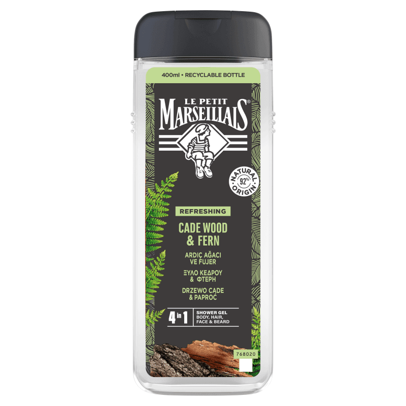 LE PETIT MARSEILLAIS Żel pod prysznic dla mężczyzn drzewo cade & paproć 400 ml