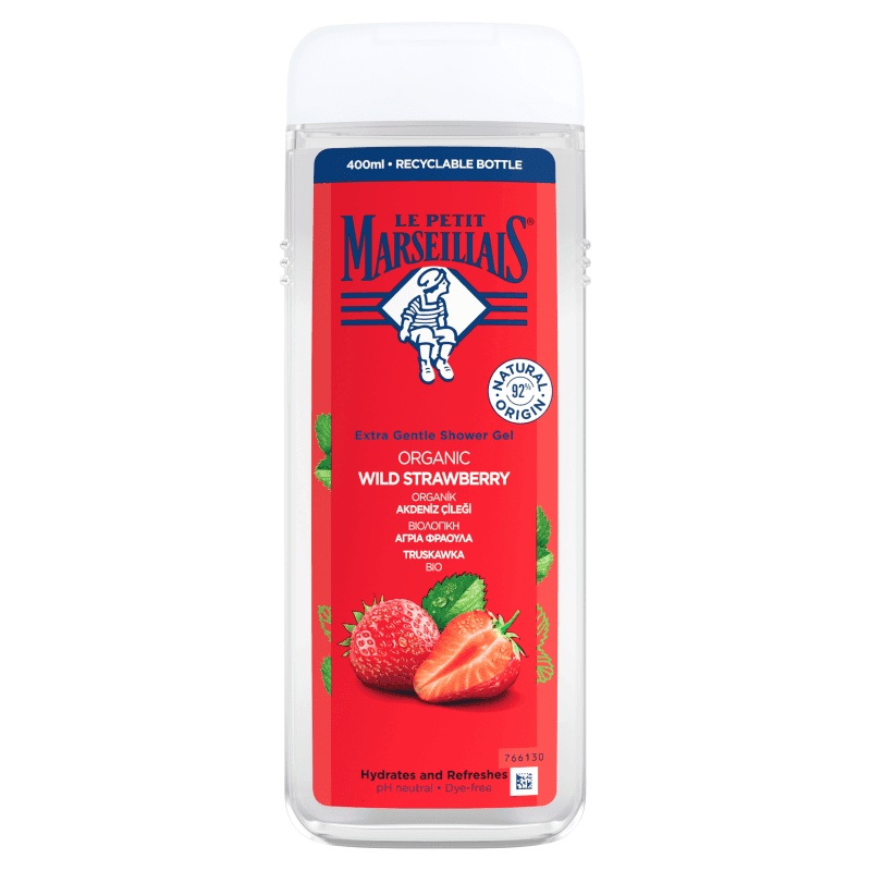 LE PETIT MARSEILLAIS Żel pod prysznic truskawka bio 400 ml