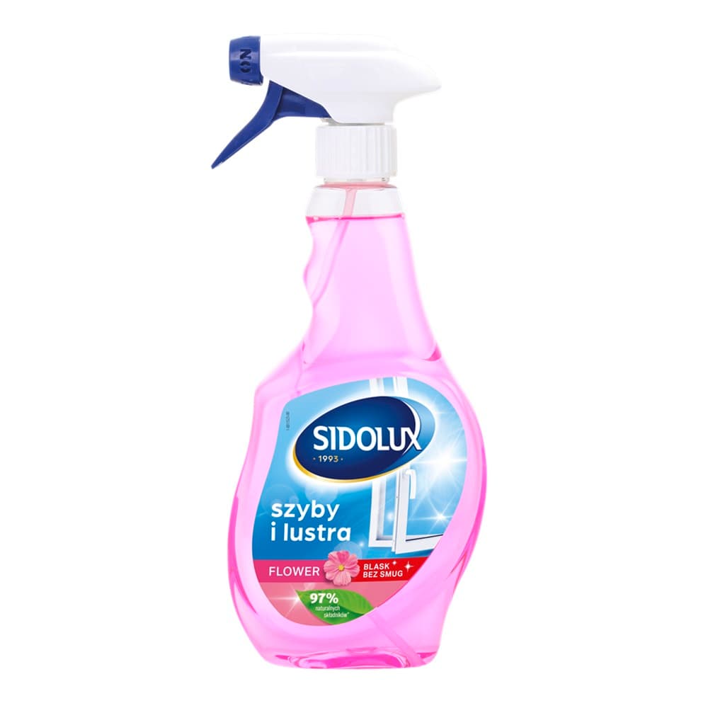 SIDOLUX CRYSTAL Płyn do mycia szyb kwiatowy 500 ml