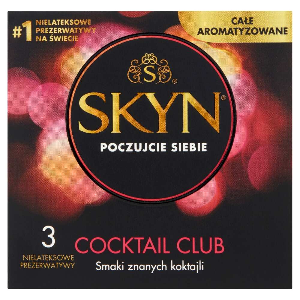 SKYN Prezerwatywy nielateksowe Cocktail Club 3 szt.