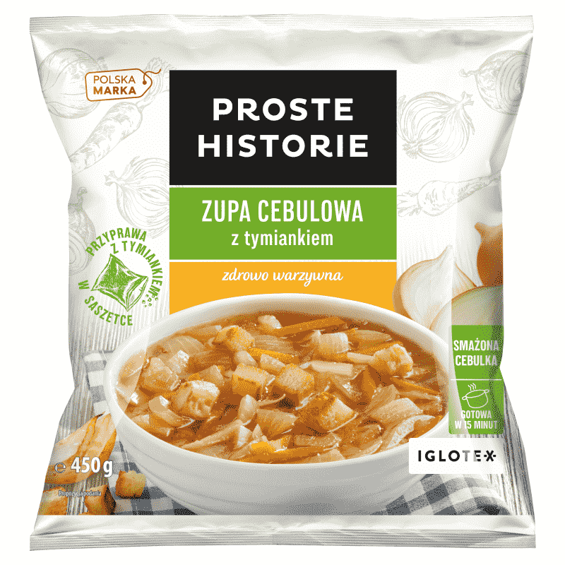 PROSTE HISTORIE Zupa cebulowa z tymiankiem mrożona 450 g