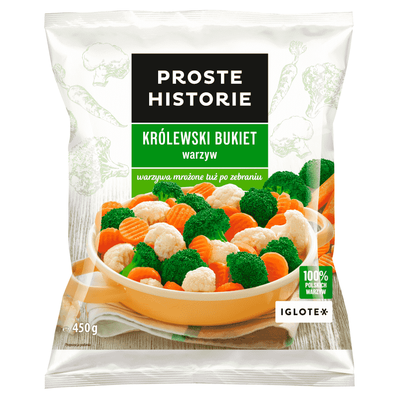 PROSTE HISTORIE Królewski bukiet warzyw mrożony 450 g