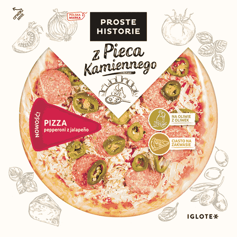 PROSTE HISTORIE Pizza fresh pepperoni 370 g