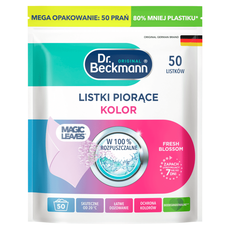 DR. BECKMANN Listki piorące Fresh Blossom 50 szt.