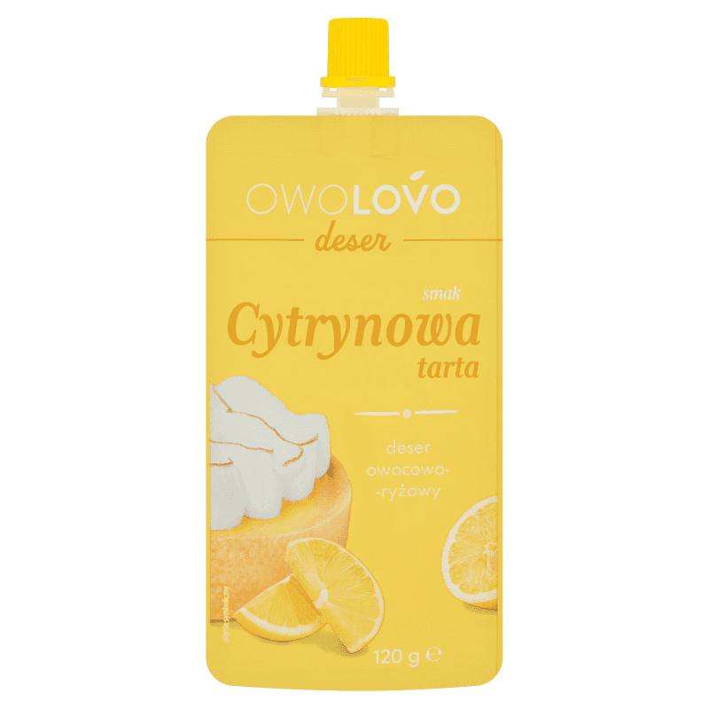 OWOLOVO Deser tarta cytrynowa 120 g