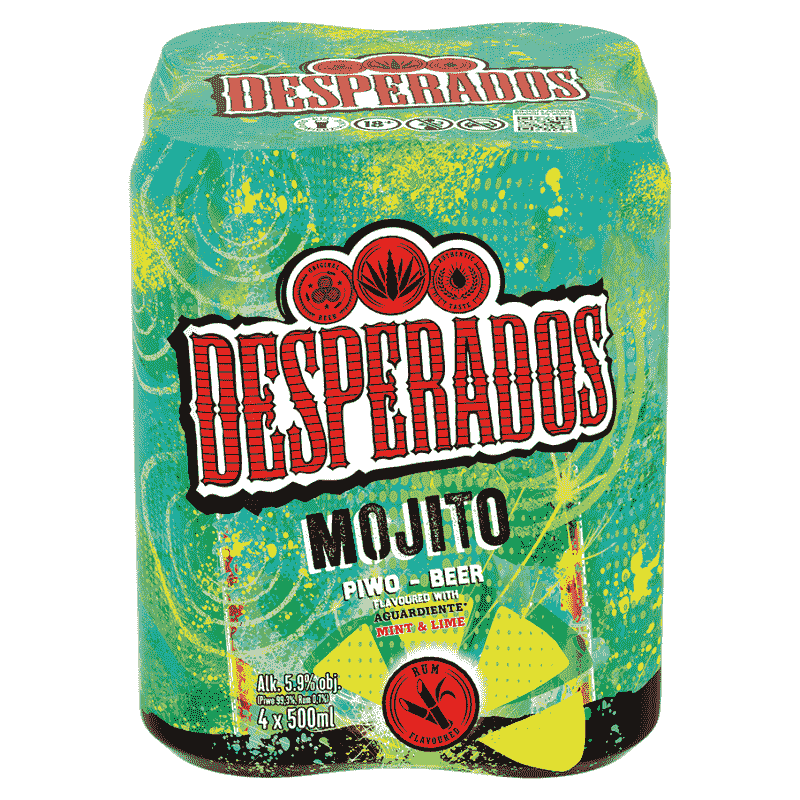 DESPERADOS Piwo o smaku mojito 4x500 ml
