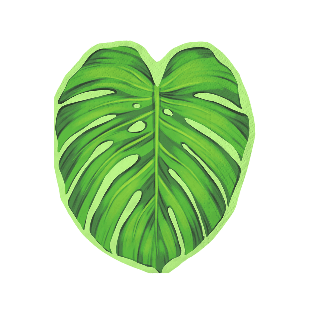 PARTYPAL Serwetki liść tropikalny monstera Aloha 10 szt.