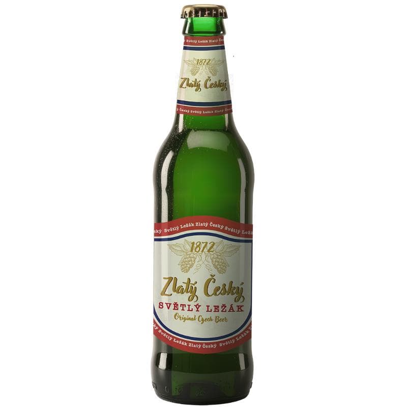 ZLATÝ ČESKÝ SVĚTLÝ LEŽÁK Piwo butelka 500 ml