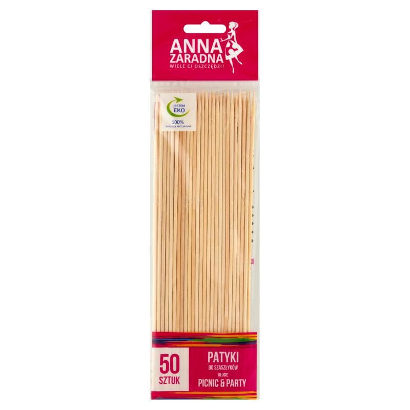 ANNA ZARADNA PICNIC & PARTY Patyki do szaszłyków długie 50 szt.