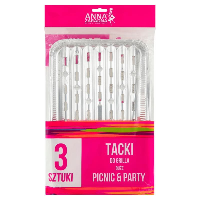 ANNA ZARADNA PICNIC & PARTY Tacki do grilla duże 3 szt.