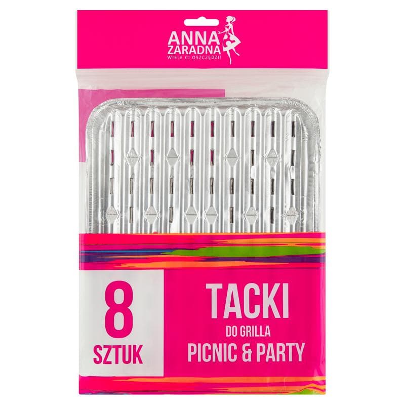 ANNA ZARADNA PICNIC & PARTY Tacki do grilla 8 szt.