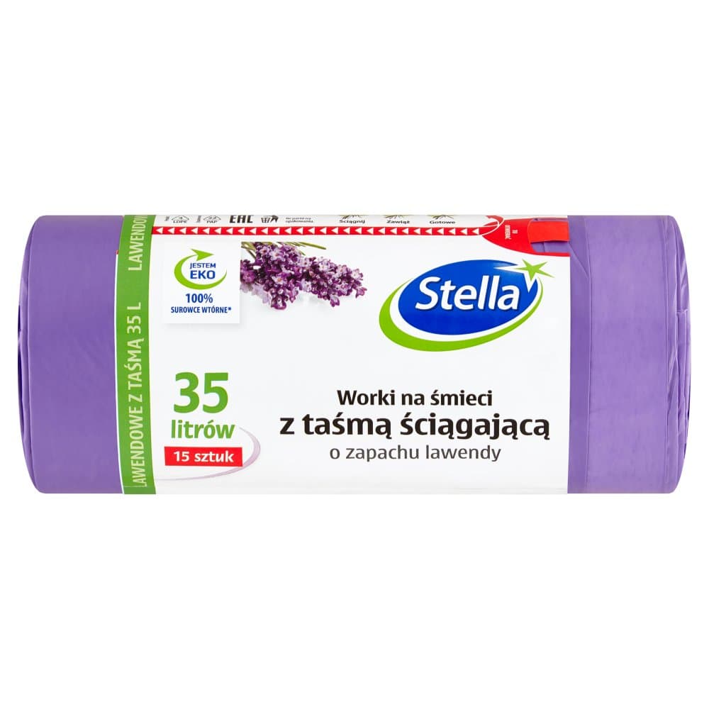 STELLA Worki na śmieci z taśmą 35 l 10 szt.