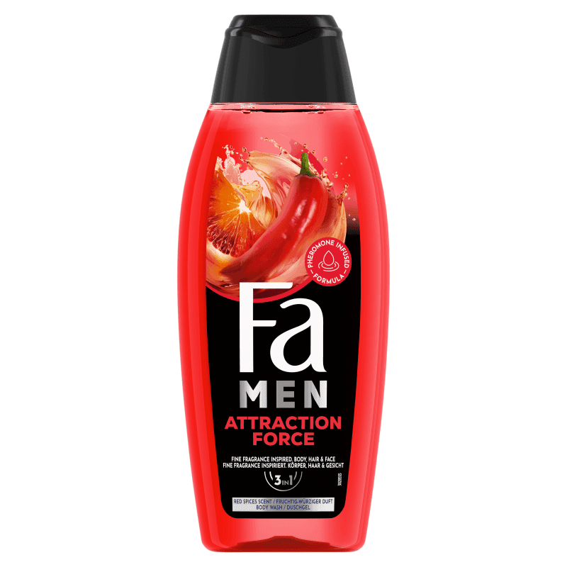 FA MEN Żel pod prysznic dla mężczyzn 2w1 Attraction Force 400 ml