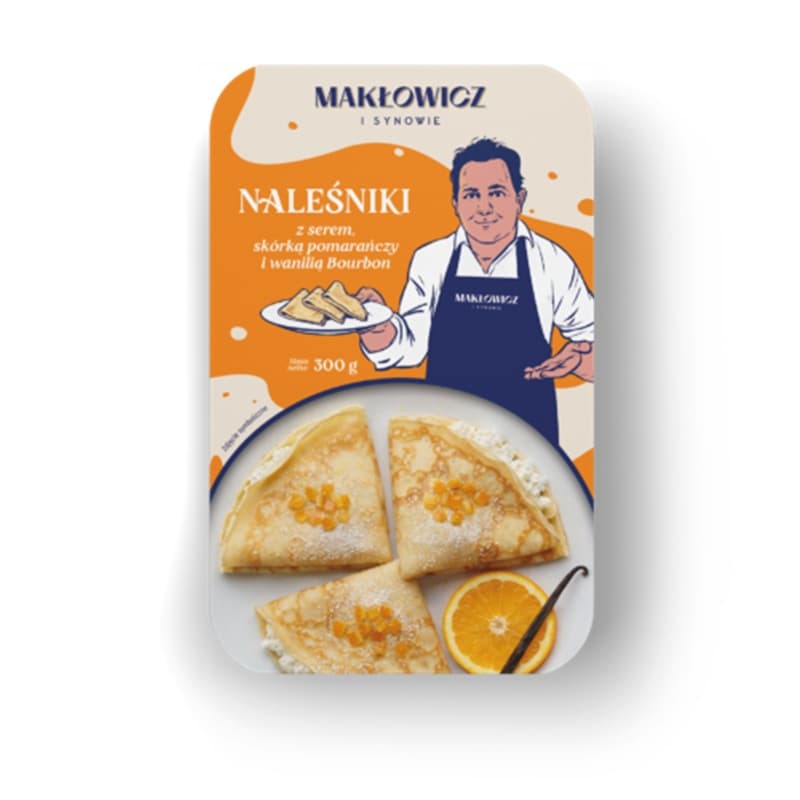 MAKŁOWICZ I SYNOWIE Naleśniki z serem, skórką pomarańczy i wanilią Bourbon 300 g