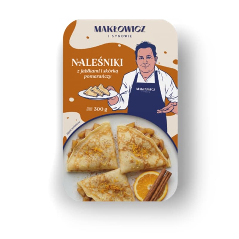 MAKŁOWICZ I SYNOWIE Naleśniki z jabłkami i skórką pomarańczy 300 g