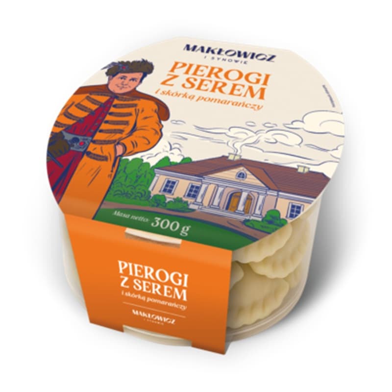 MAKŁOWICZ I SYNOWIE Pierogi z serem i skórką pomarańczy 300 g