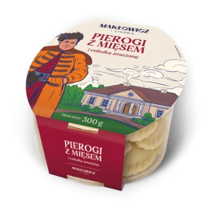 MAKŁOWICZ I SYNOWIE Pierogi z mięsem i cebulką smażoną 300 g