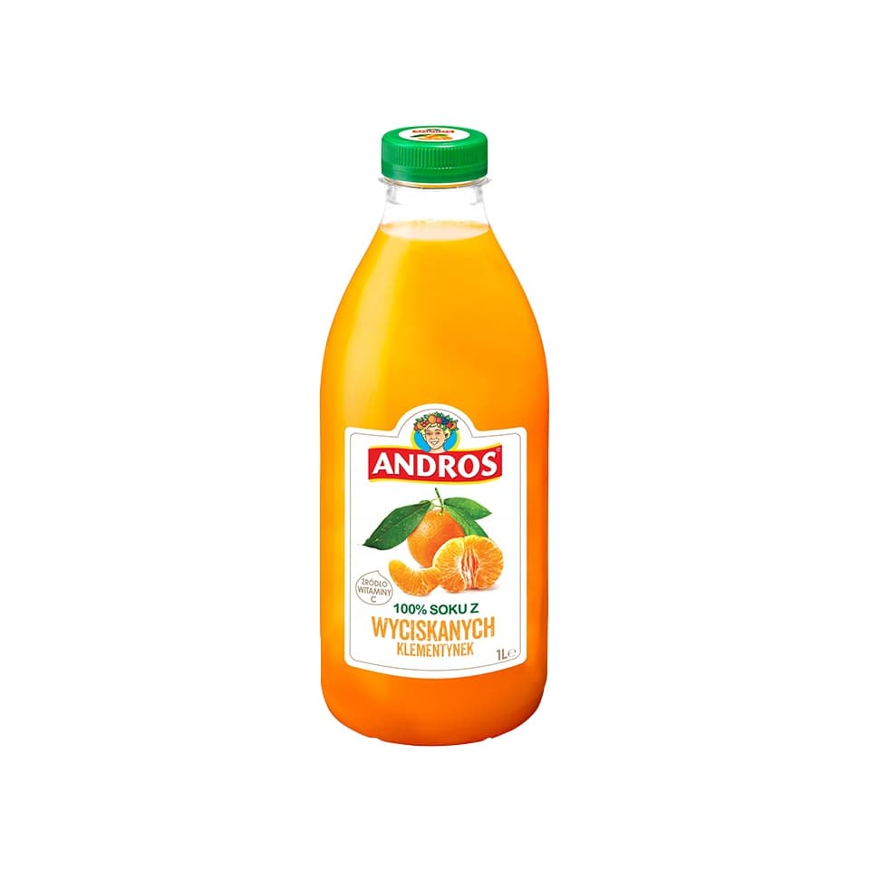 ANDROS Sok z wyciskanych klementynek 1000 ml