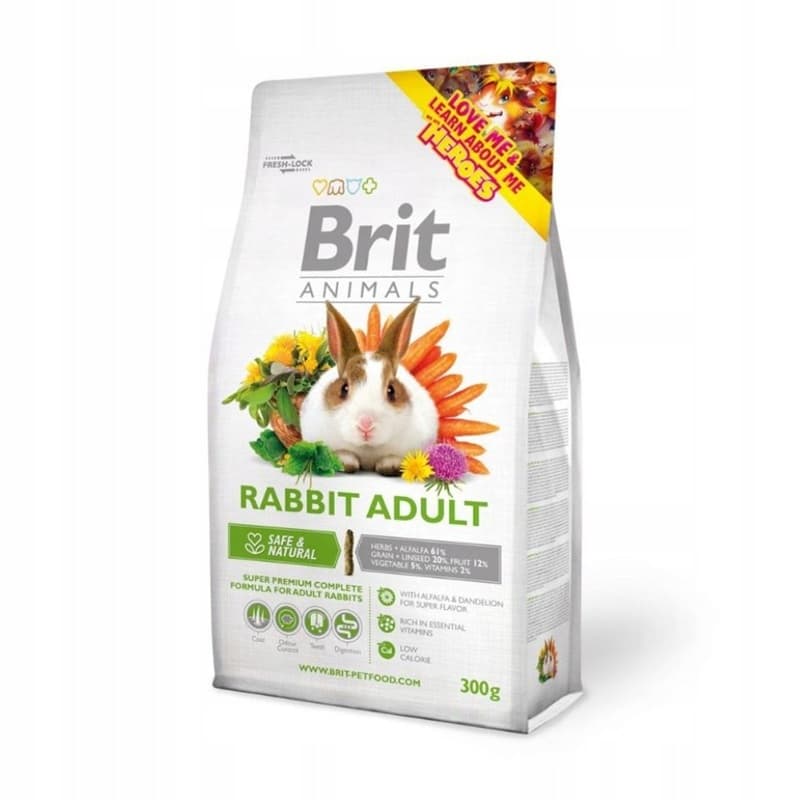 BRIT ANIMALS Karma dla królików w formie granulatu 300 g