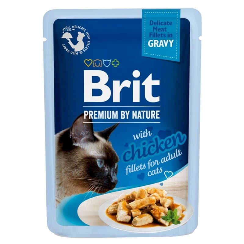 BRIT PREMIUM Karma mokra dla kotów z kurczakiem 85 g