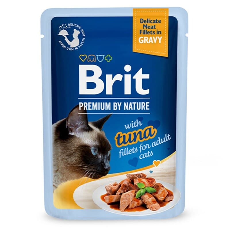 BRIT PREMIUM Karma mokra dla kotów z tuńczykiem 85 g