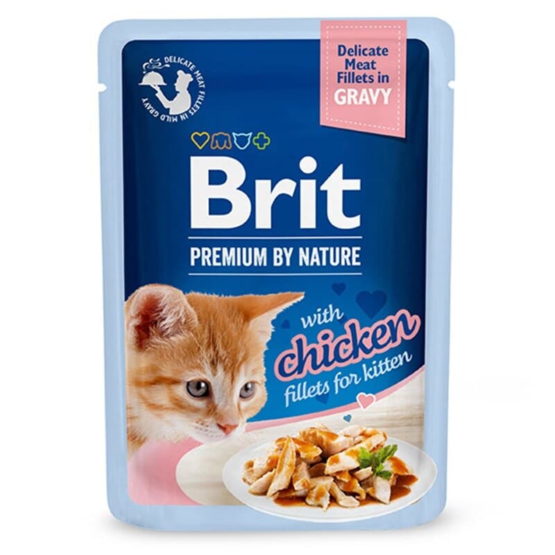 BRIT PREMIUM Karma mokra dla kociąt z kurczakiem 85 g