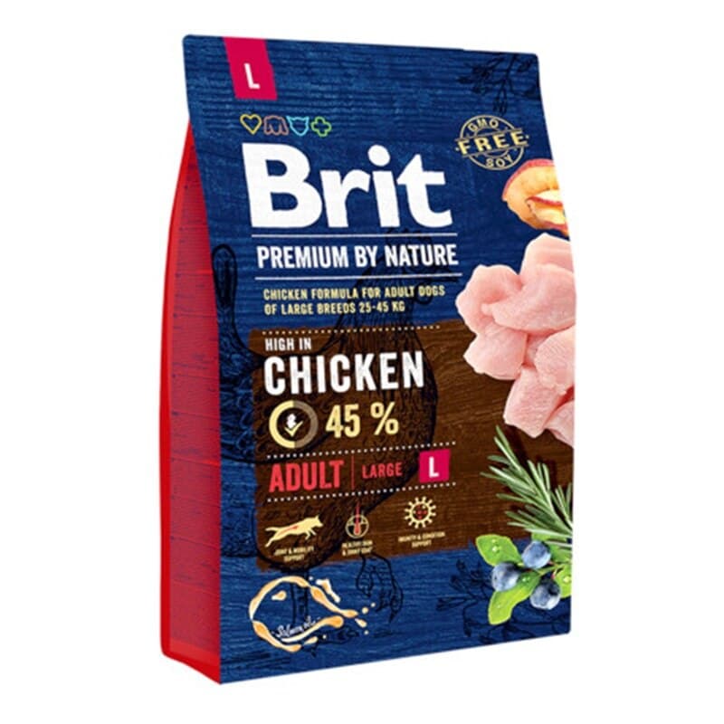 BRIT PREMIUM BY NATURE Karma sucha dla psów z kurczakiem L 3000 g