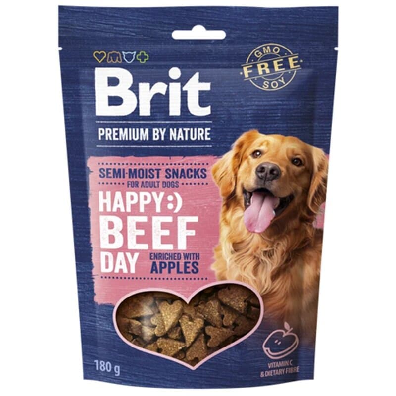 BRIT PREMIUM Przysmak dla psów treningowy z wołowiną i jabłkami 180 g