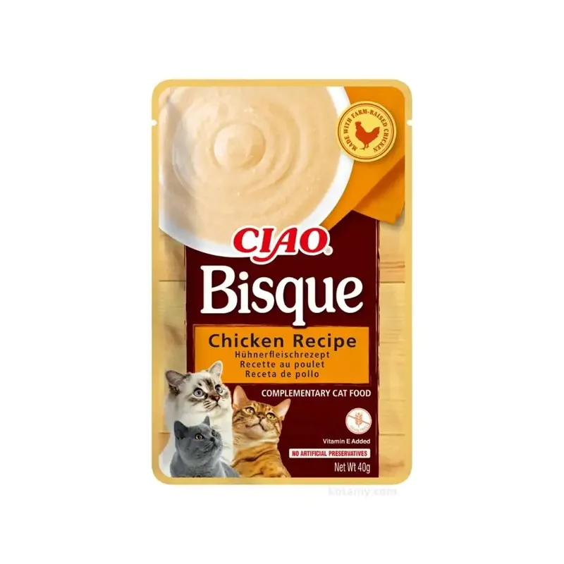 INABA CIAO BISQUE Karma mokra dla kotów z kurczakiem 40 g
