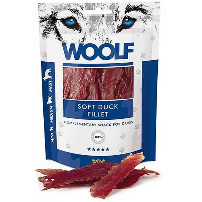 WOOLF SOFT FILLET Przysmak dla psów z kaczki 100 g