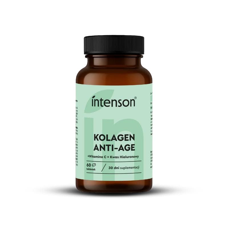 INTENSON Tabletki kolagen + hialuron + wit c anti-age 60 szt.