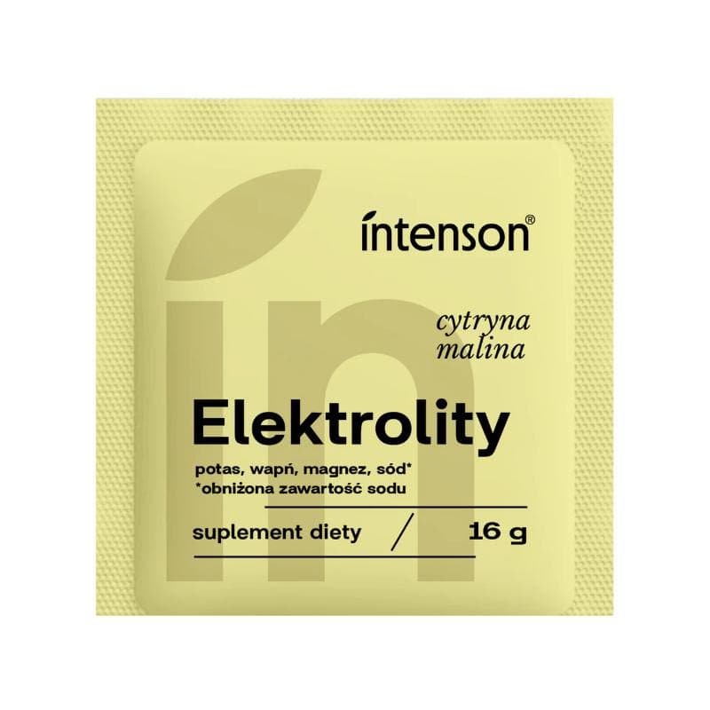 INTENSON Elektrolity o smaku cytryna-malina 16 g