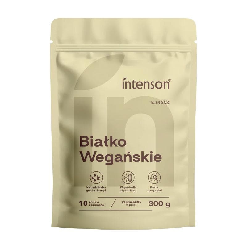 INTENSON Wegańskie białko o smaku waniliowym 300 g