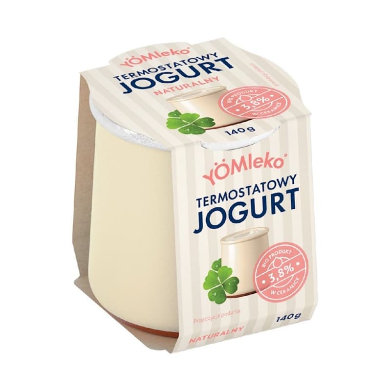 YOMLEKO Jogurt termostatowy naturalny 3,8 % BIO 140 g