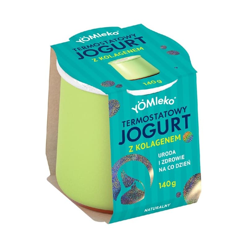 YOMLEKO Jogurt termostatowy naturalny z kolagenem 140 g
