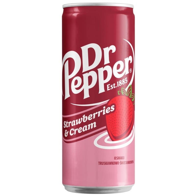 DR PEPPER Napój gazowany Strawberries & Cream 330 ml