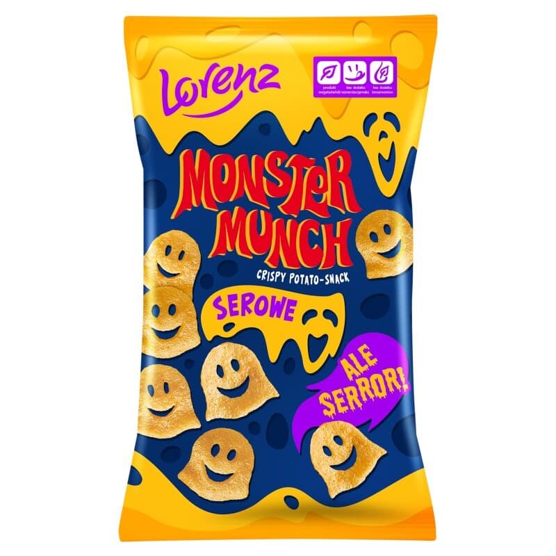 LORENZ MONSTER MUNCH Chrupki ziemniaczane o smaku serowym 100 g