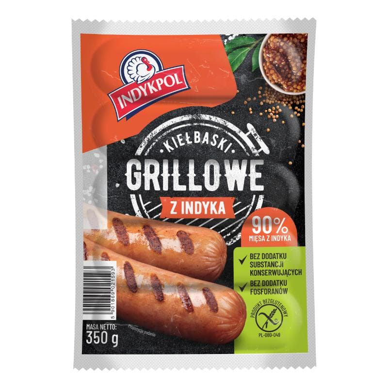 INDYKPOL Kiełbaski grillowe z indyka 350 g