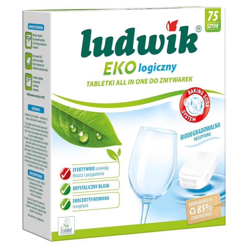 LUDWIK ALL IN ONE Tabletki do zmywarek EKO 75 szt.