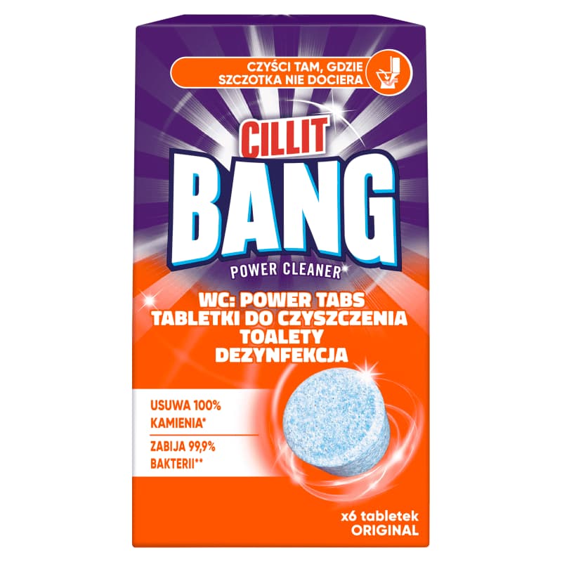 CILLIT BANG Tabletki do czyszczenia toalety 6 szt.