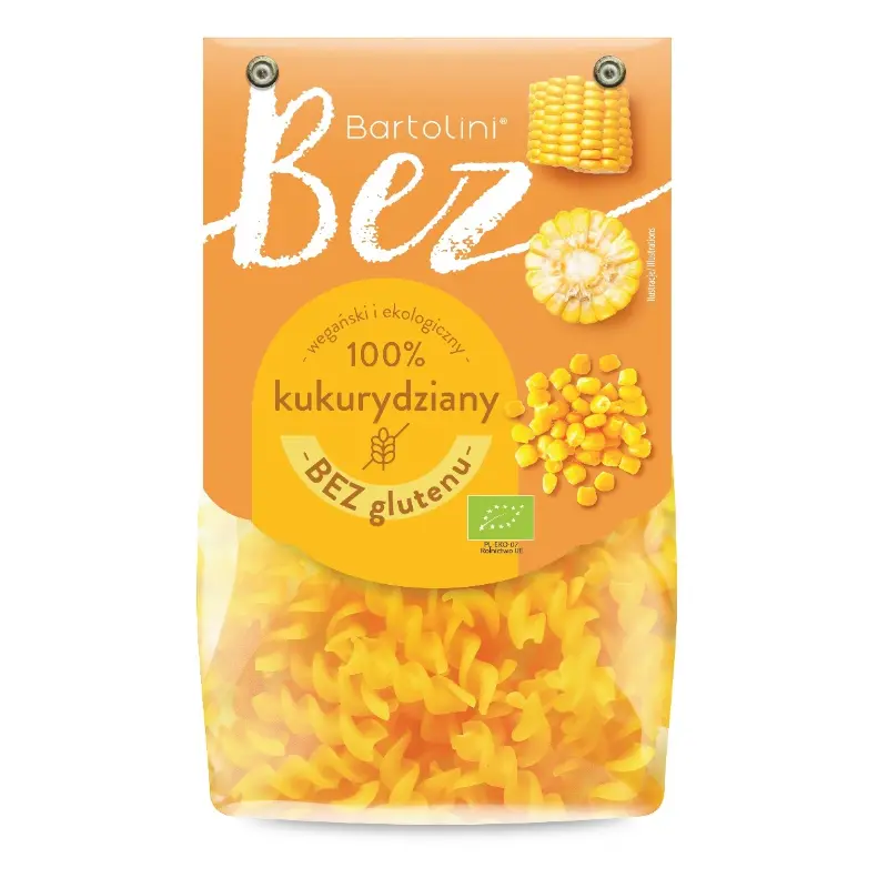 BARTOLINI Makaron kukurydziany świderki bezglutenowy BIO 250 g