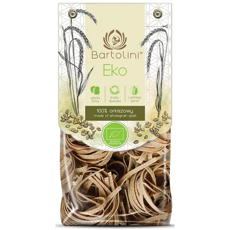 BARTOLINI Makaron orkiszowy razowy gniazda tagliatelle BIO 250 g