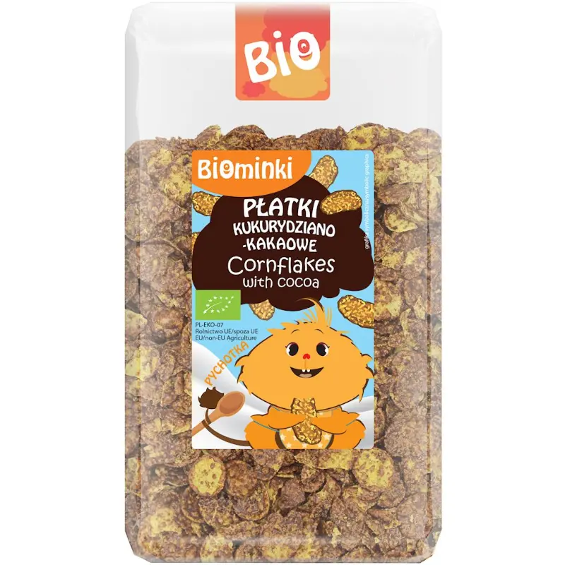 BIOMINKI Płatki kukurydziano-kakaowe BIO 300 g