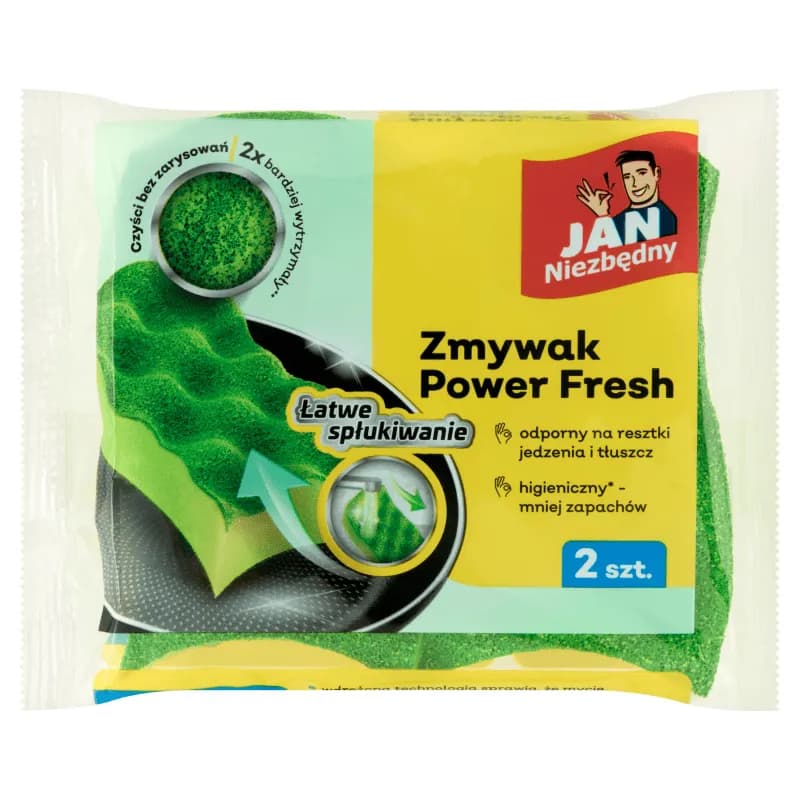 JAN NIEZBĘDNY POWER FRESH Zmywak 2 szt.